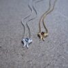 Χειροποίητο μενταγιόν φτερά Αρχάγγελος από ασήμι 925 με φυσικό πολύτιμο λίθο - συλλογή Olor.
