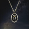 Μενταγιόν ζώδιο Δίδυμοι από ασήμι 925 – Celestia Collection Olor, φυλαχτό ζωδίων-milkyway