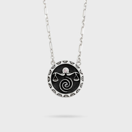 Μενταγιόν ζώδιο Ζυγός από ασήμι 925 – Celestia Collection Olor, κόσμημα ζώδιο