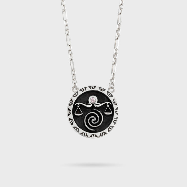 Μενταγιόν ζώδιο Ζυγός από ασήμι 925 – Celestia Collection Olor, κόσμημα ζώδιο